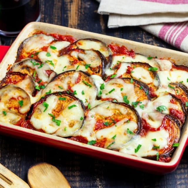 Eggplant Parmigiana.