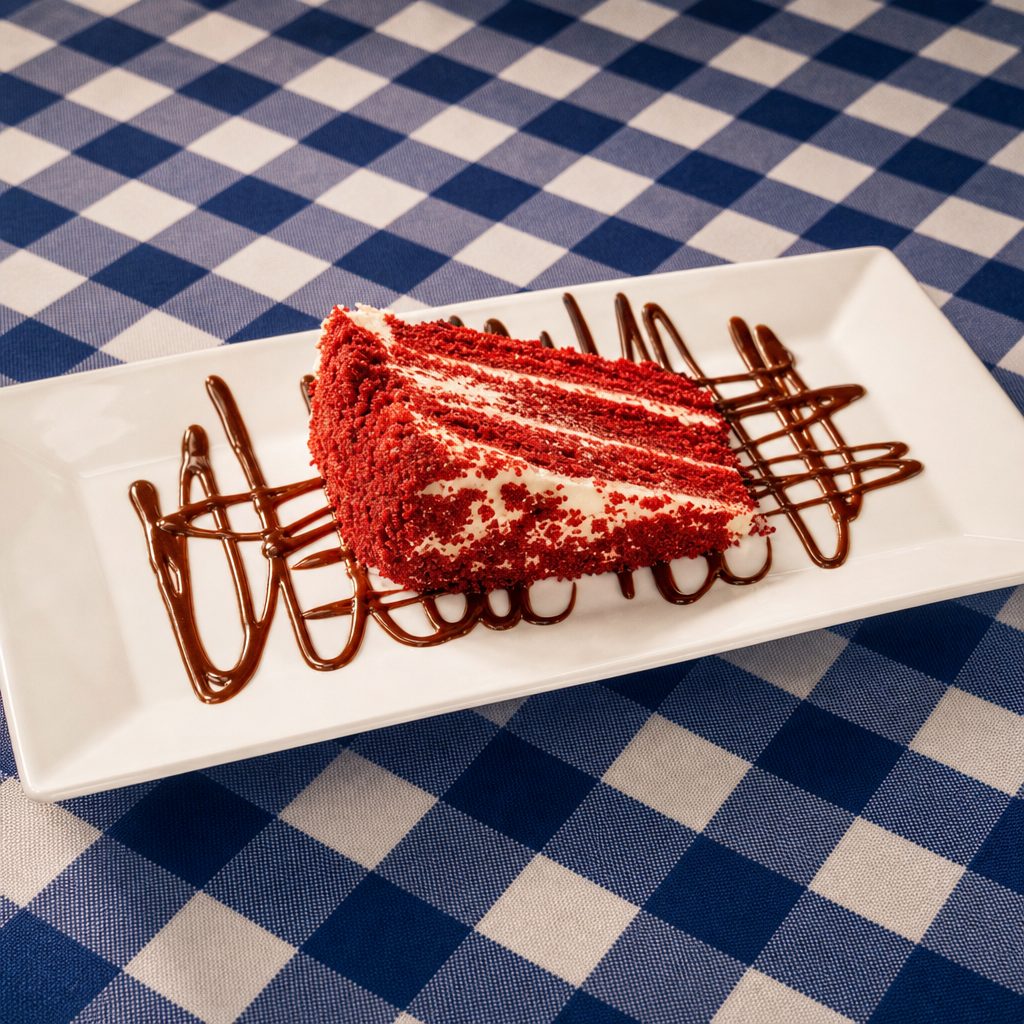 Red Velvet Cake Slice.