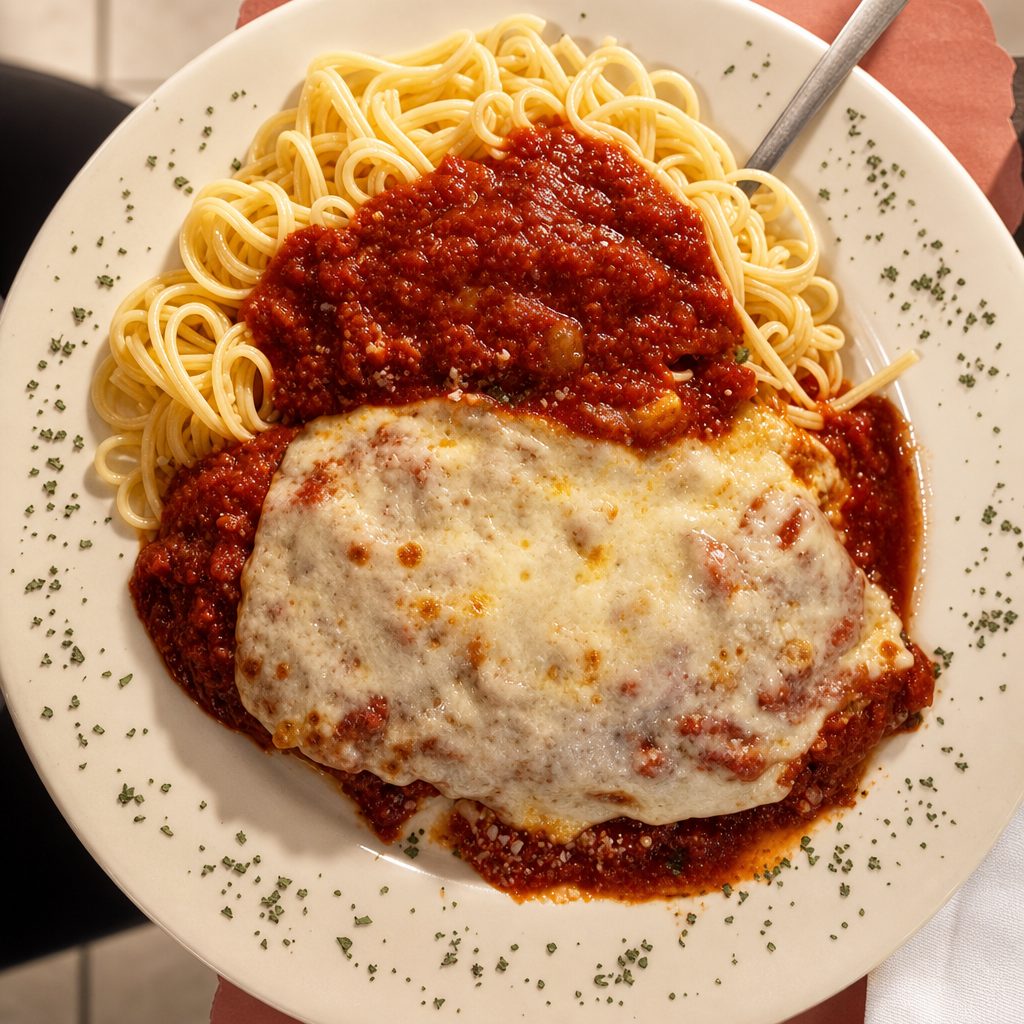Veal Parmigiana.