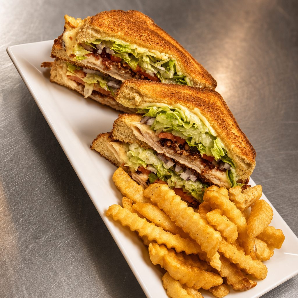 Turkey Club & French Fries.