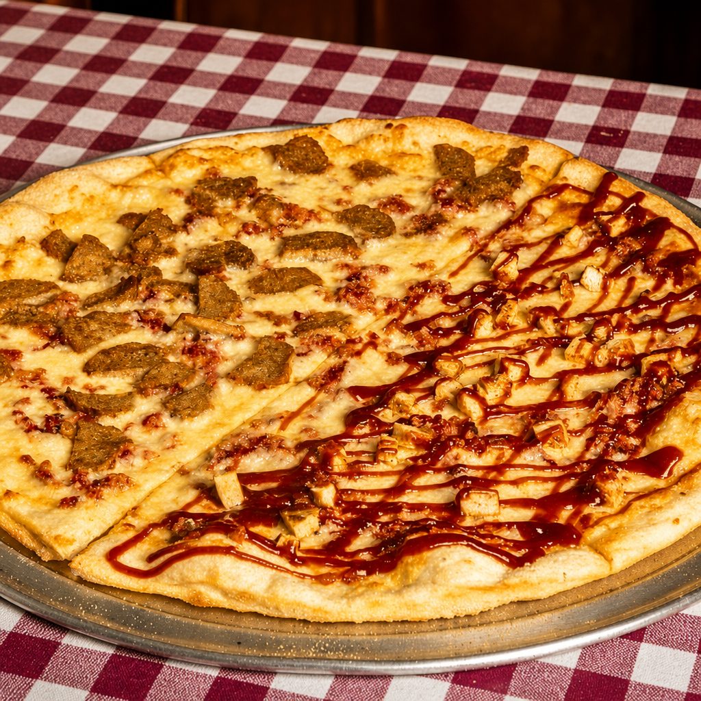 Barbeque Chicken Pizza.