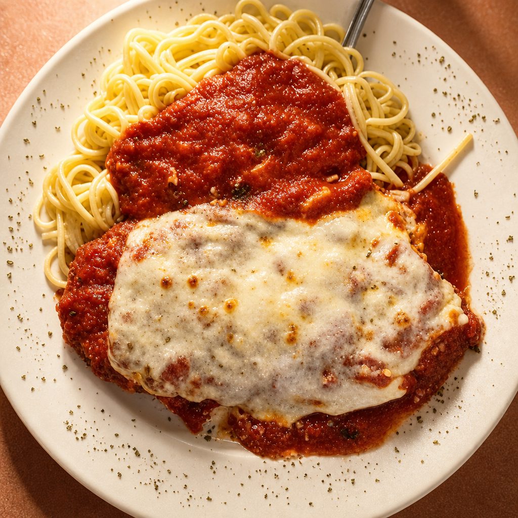 Veal Parmigiana.