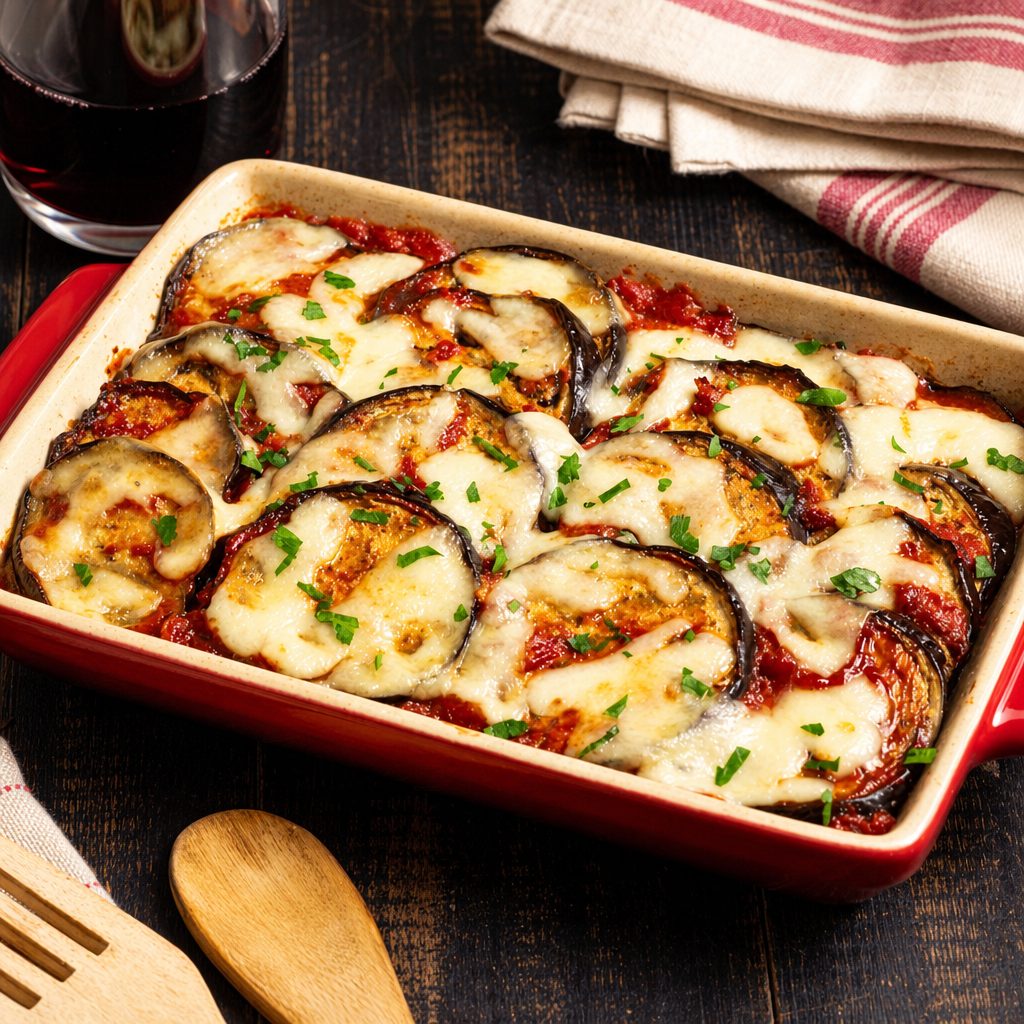 Eggplant Parmigiana.